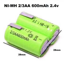 باتری NI-MH 2/3AA 600mAh 2.4V