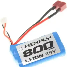 باتری لیتیومی  7.4 ولت 800 میلی آمپر ساعت ION  (T Plug, Type 14500)
