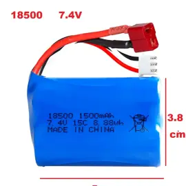 باتری لیتیوم 7.4V 1500mAh 18500 برند الکترا