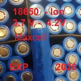 باتری لیتیوم-یون Maxcell Ion18650 1200mAh - جعبه 100 عددی