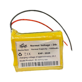 باتری لیتیومی 24 ولت,1500mAh برند الکترا پاور باتری لیتیومی 24 ولت,1500mAh برند الکترا پاور
