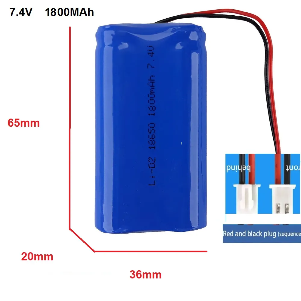 باتری اسپیکر بلوتوثی  7.4V 1800mAh 18650 | باطری اسپیکر بلوتوثی با برد شارژ