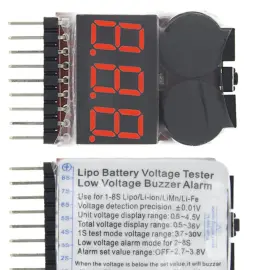 تستر باتری کوادکوپتر لیتیوم پلیمری- لیتیوم یونی تا 8 سل