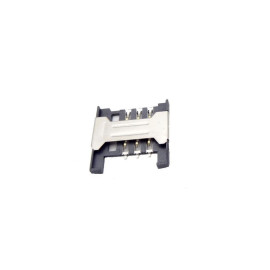 سوکت سیم کارت 6PIN پلاستیکی با هولدر فلزی