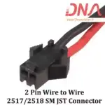 کانکتور SM 2pin سیم سیلیکون قوی دار نری Pin SM Connector   سوکت سیم نسوز