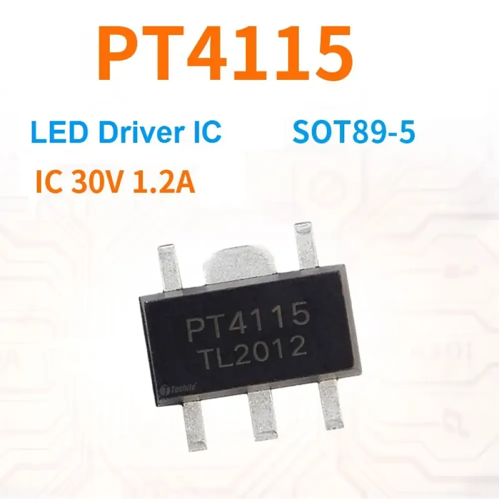 درایور PT4115B89E 30V 1. 2A SOT89-5 Driver LED PT4115
