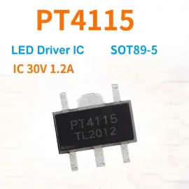 درایور PT4115B89E 30V 1. 2A SOT89-5 Driver LED PT4115