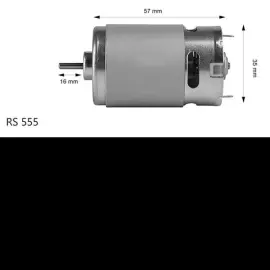اسپیندل موتور DC MOTOR RS-555 (12V 2500RPM)
